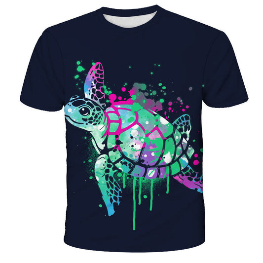 Turtle Short Sleeve T Shirt Hotzzy