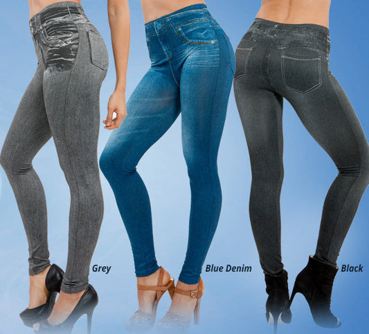 fashion women jean leggings Hotzzy